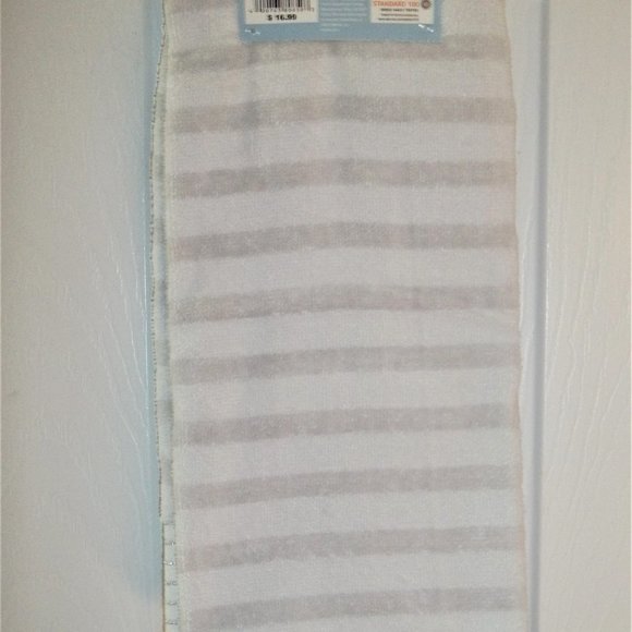 NEW St Nicholas Merry Christmas gray white hand towel - Picture 2 of 3